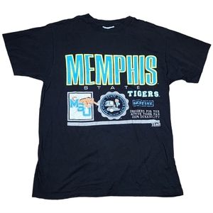 Vintage Team Issue Memphis State University T-Shirt Size Large